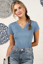 Load image into Gallery viewer, Days Go By V-neck Short Sleeve Bodysuit, Free Shipping
