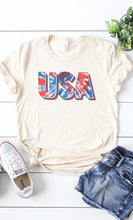 Load image into Gallery viewer, Tie Dye USA Patriotic Graphic Tee, Free Shipping
