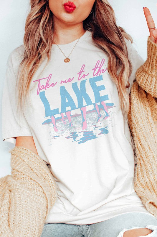 Take Me To The Lake Graphic Tee, Free Shipping