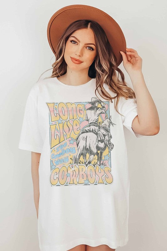 Long Live Cowboys Graphic Tee PLUS, Free Shipping