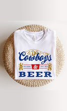 Load image into Gallery viewer, Vintage Cowboys Beer Graphic Tee PLUS, Free Shipping
