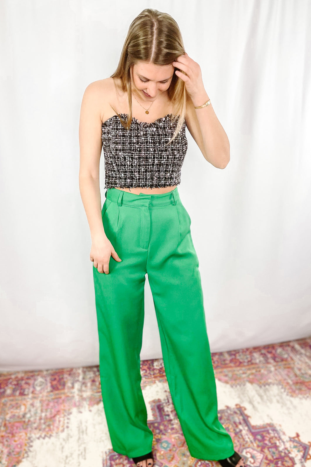 Sofia Green Trouser