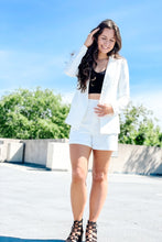 Load image into Gallery viewer, women&#39;s business casual white blazer set

