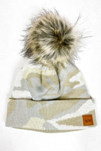 Load image into Gallery viewer, camo pom beanie women&#39;s
