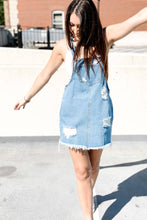 Load image into Gallery viewer, denim overall dress
