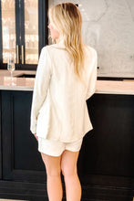 Load image into Gallery viewer, back of women&#39;s white blazer set
